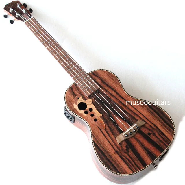 30 дюймов все Blackwood Baritone акустическая электрическая укулеле с шпренгельная Стяжка