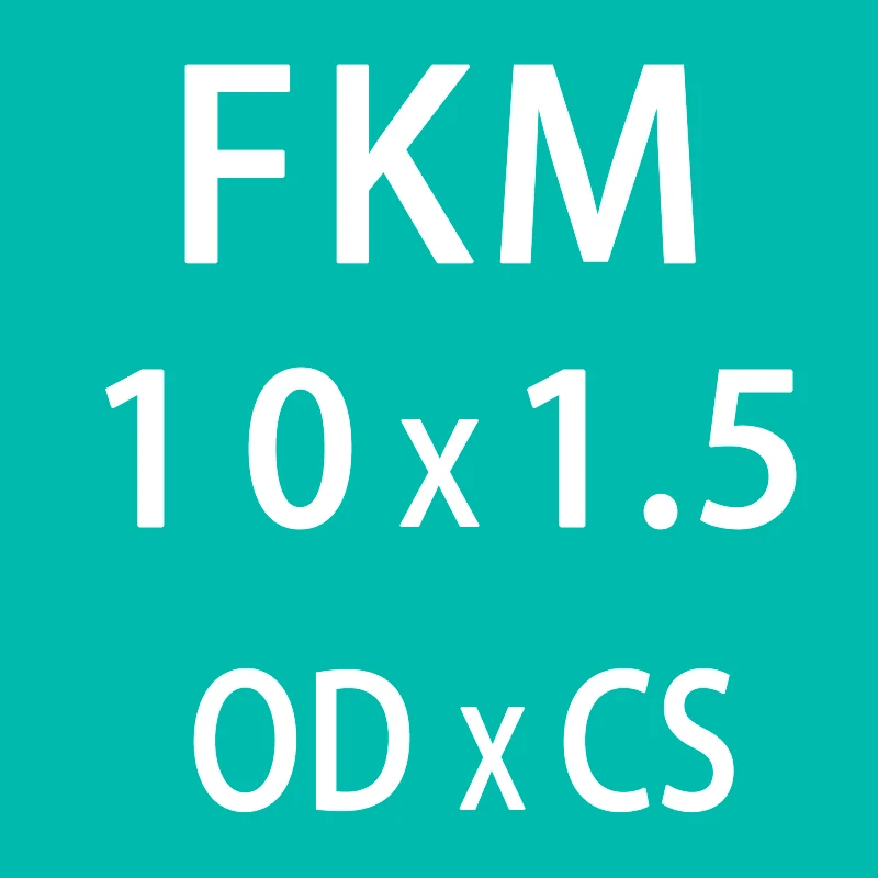 10 шт./лот резиновое кольцо зеленый FKM уплотнительные кольца уплотнения 1,5 мм толщина OD5/5,5/6/6,5/7/8/8,5/9/10,5 мм уплотнительное уплотнение Прокладка топливной шайбы - Цвет: OD10mm