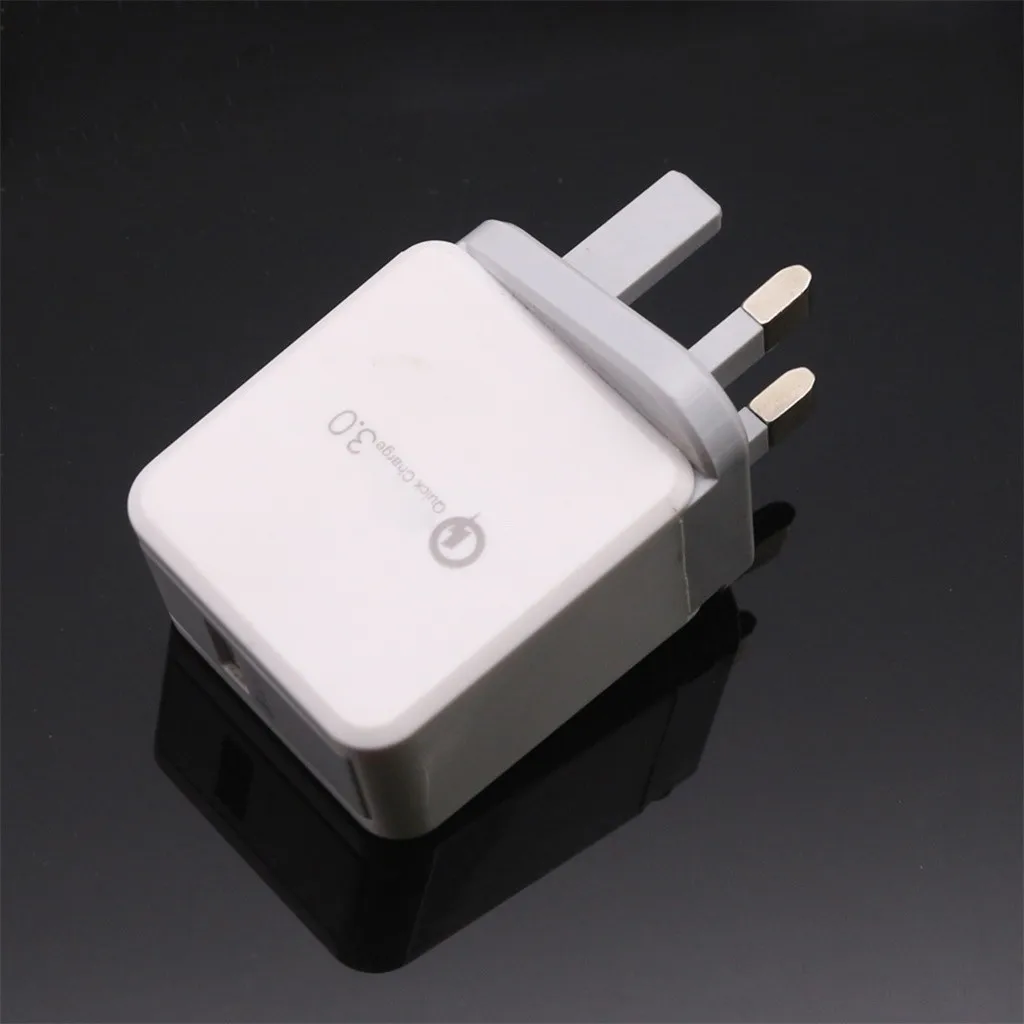 QC3.0 USB порт зарядное устройство Быстрая зарядка для iPhone для Samung UK/US/EU вилка настенный адаптер Мобильный Универсальный зарядный телефон для LG G5