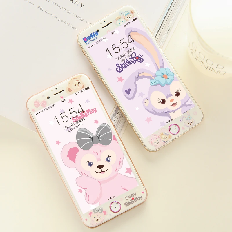 Duffy bear для iPhone 8 plus защита экрана из закаленного стекла 7 6 6s мягкая пленка передней