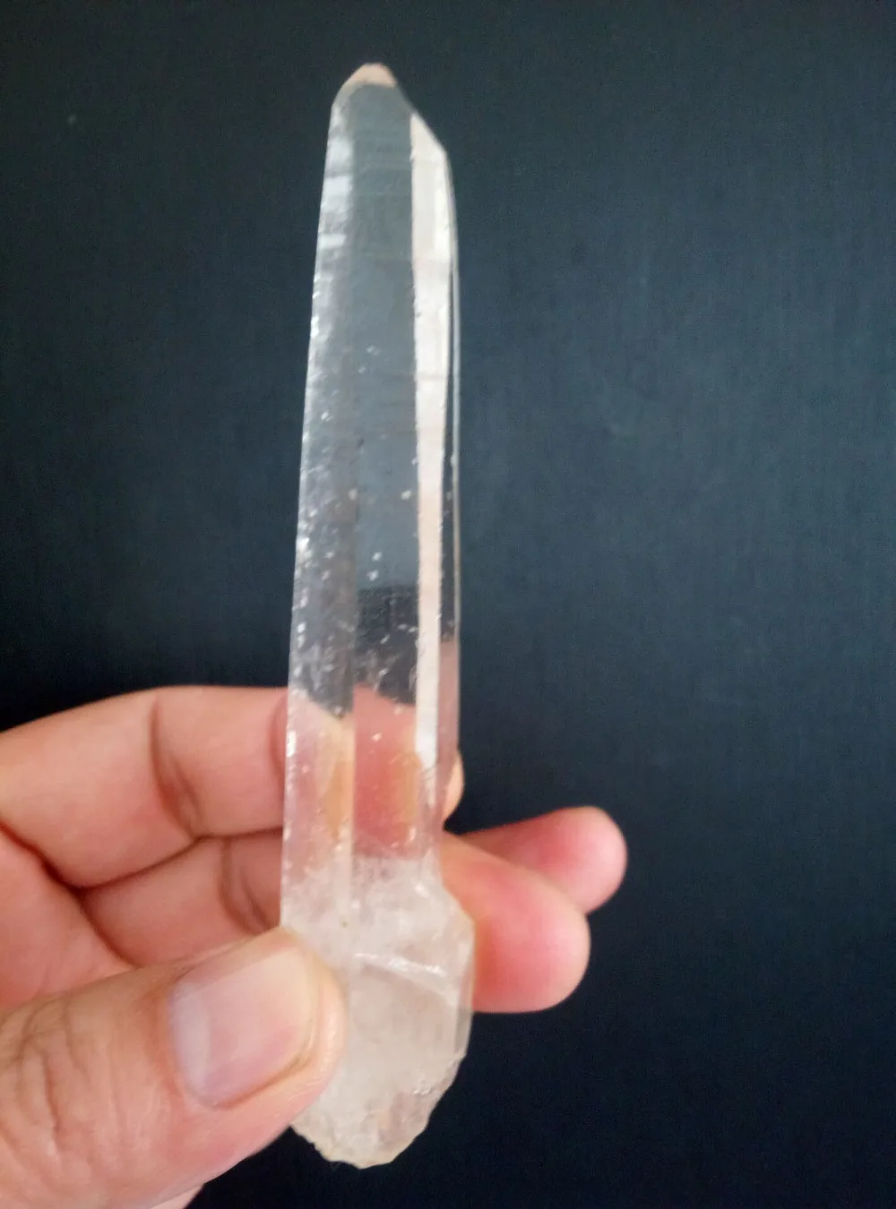 

4"-5"Natural Clear Lemurian Seed Quartz Cluster Crystal Point Specimen-1pc