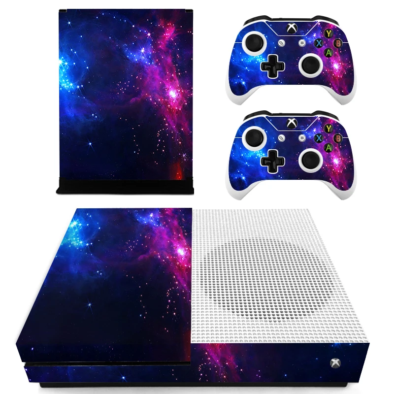 Цветной виниловый чехол для консоли Microsoft Xbox One SLIM с изображением звездного