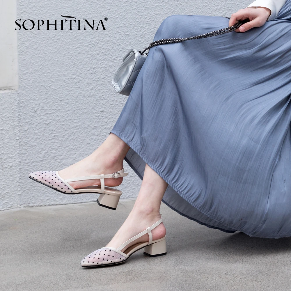 SOPHITINA/весенние туфли лодочки без шнуровки Модные женские замшевые на