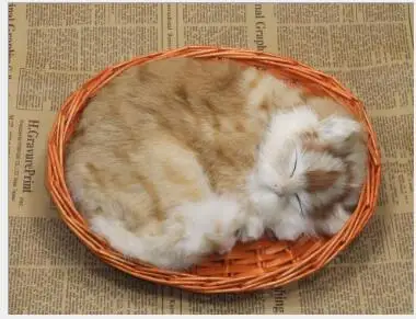 WYZHY моделирование животных спящий Кот Украшения статичная игрушка модель