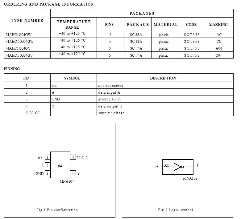 Новинка 100 шт./лот 74AHC1G04GV 74AHC1G04GW 74AHC1G09GW 74AHC1G125GV 74AHC1G125GW 74AHC1G14GV 74AHC1G14GW 74AHC1G14W5