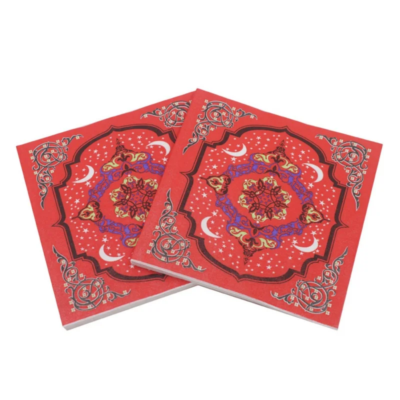 Ramadan Eid Mubarak Decoration Printing Paper Napkin Table Towels Festival Color Printed Tissue | Дом и сад