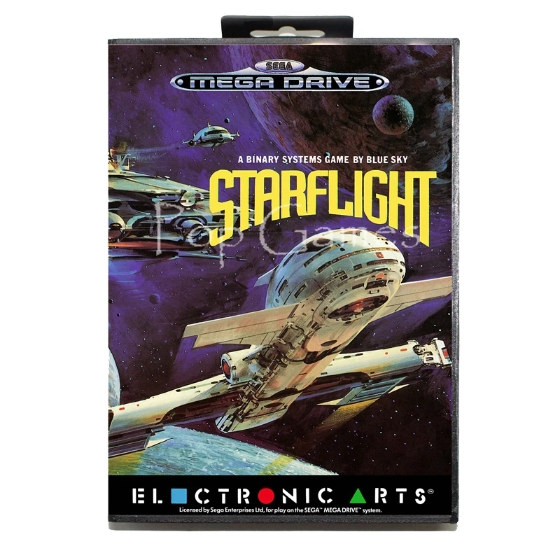 

Starflight с коробкой для 16-битной игровой карты Sega MD для Mega Drive для видеоконсоли Genesis