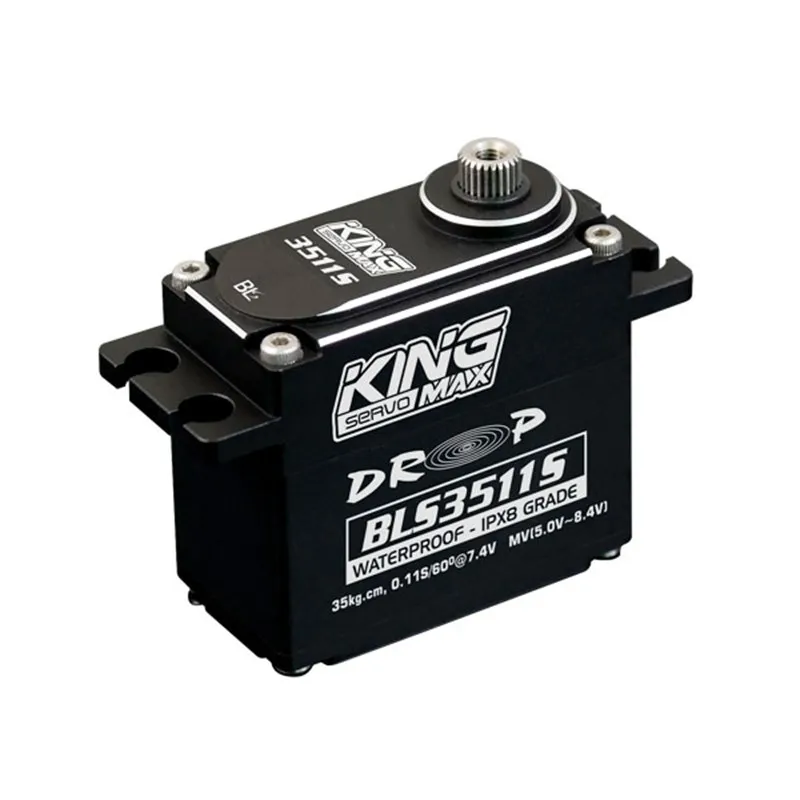 FATJAY KINGMAX BLS3511S 83 г 45 кг цифровые стальные шестерни класс IPX8 водонепроницаемый сервопривод бесщеточный двигатель полный чехол с ЧПУ для РУ автомобилей и лодок