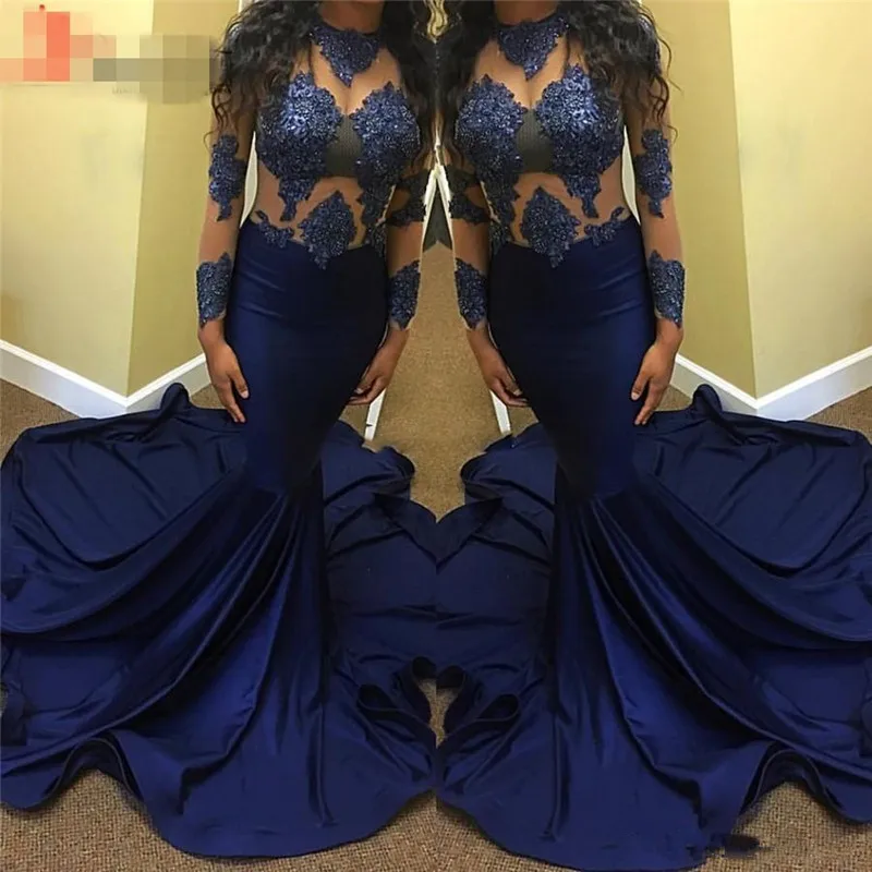 В африканском стиле Русалка Выпускные платья 2021 Vestidos De Fiesta Noche прозрачной