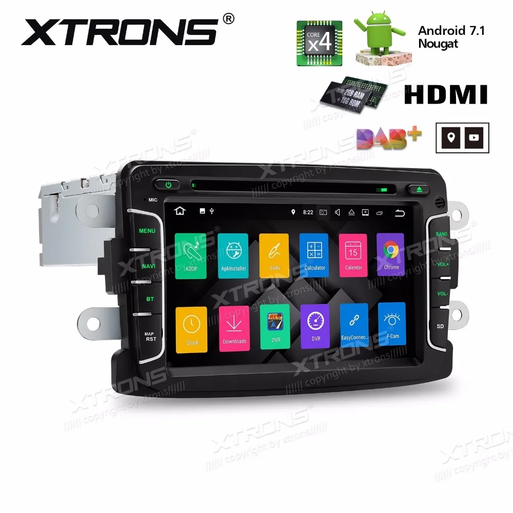 7 &quotчетырехъядерный ОС Android 1 nougat автомобильный DVD для Renault Logan 2012 2017 &amp Dokker Duster 2011