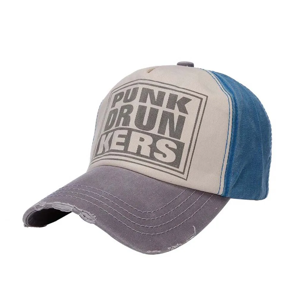 1 шт., новинка, хлопковая бейсболка с надписью PUNKDRUNKERS, брендовая бейсболка для мужчин и женщин, бейсболка для старых мотоциклов, хлопковые шапки, 6 цветов, 8120