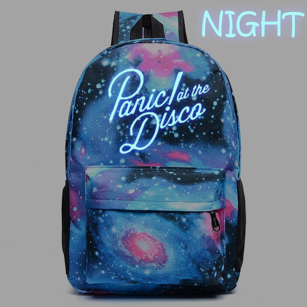 WISHOT Panic! на Disco рюкзак Galaxy школьные сумки книжная сумка модная детская плечо