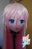 km91812top quality handmade female resin full head cosplay japanese role play anime ia kigurumi mask crossdresser doll