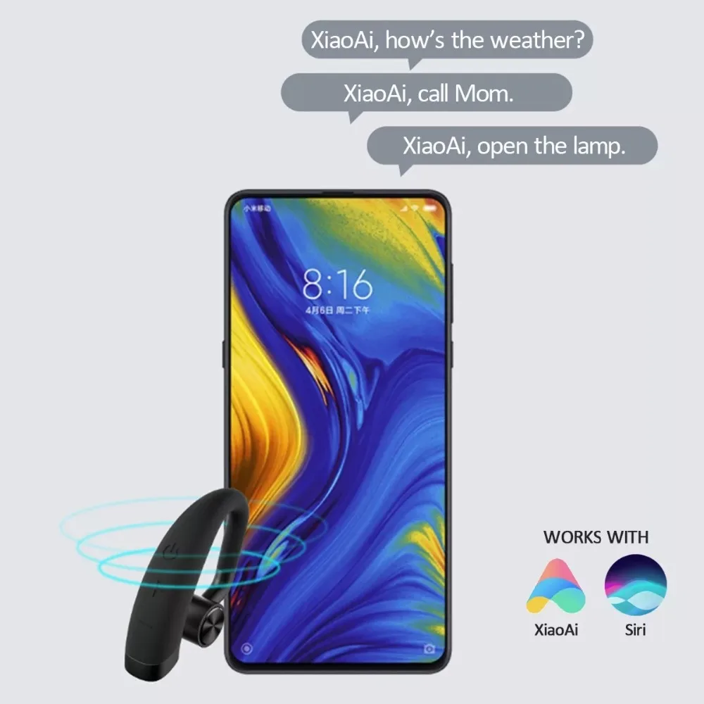 Xiaomi Mijia Beebest BE501 беспроводной bluetooth 4,2 наушники Walkie Talkie гарнитура с микрофоном MEMS