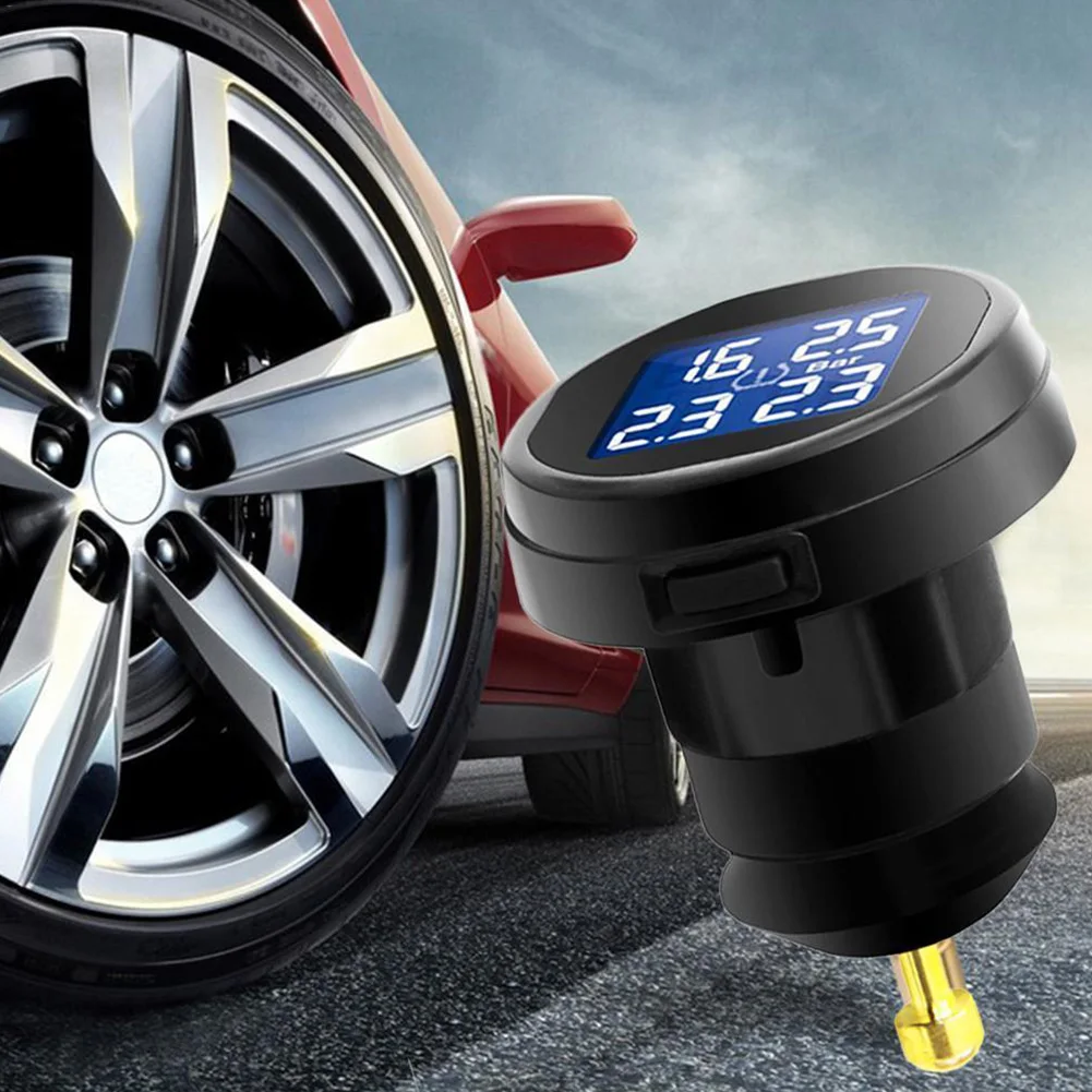 Автомобильный датчик TPMS прикуриватель монитор давления в шинах Универсальный ЖК