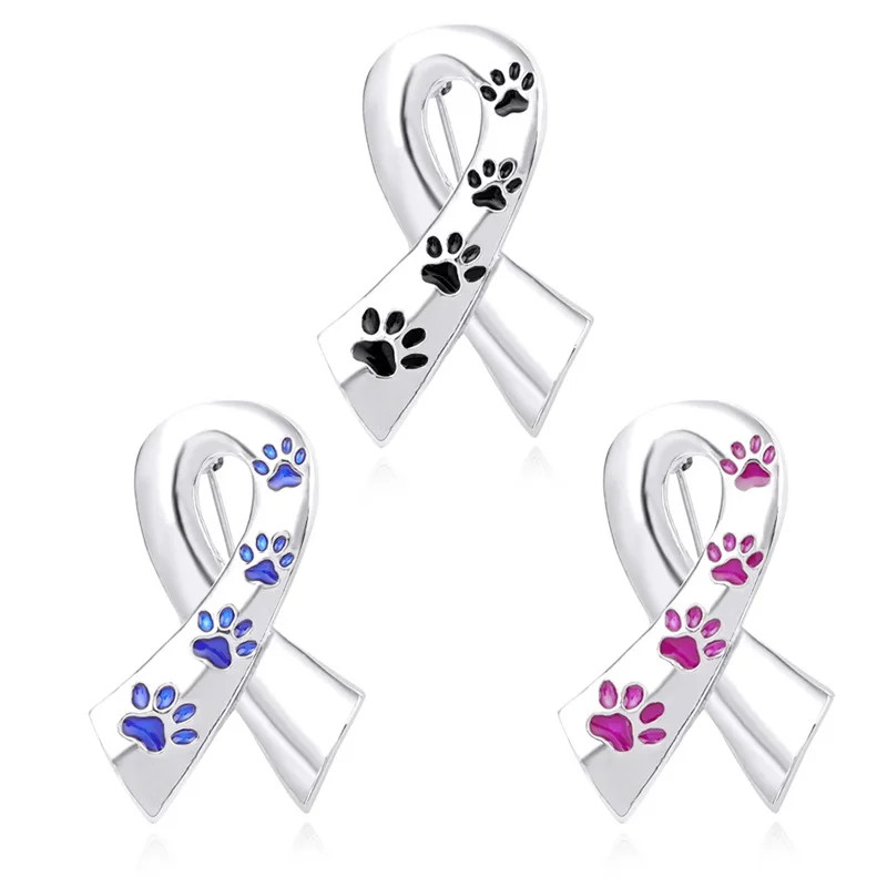 Creative Trendy Ribbon Dog Claw Brooches for Women&ampmen Alloy Enamel Pin Fashion Cute Party Jewelry Gifts Women Unisex | Украшения и