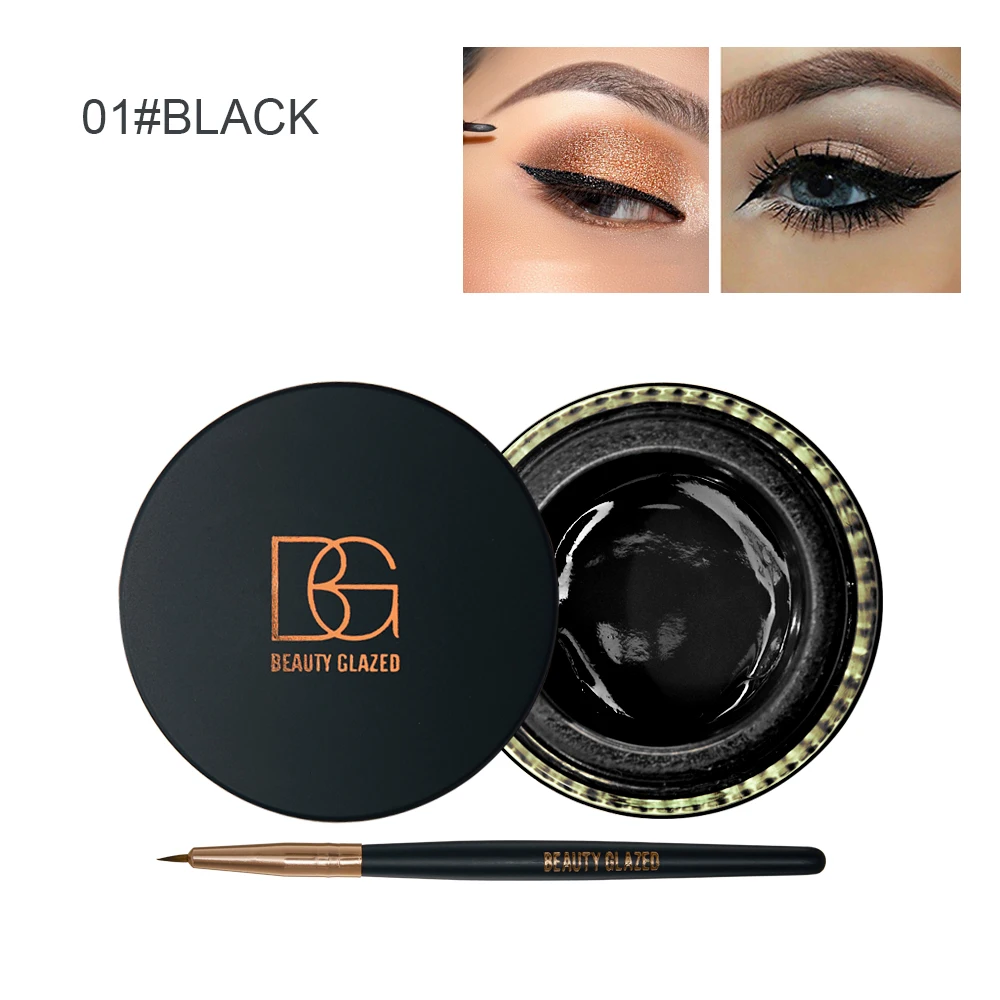 Гель Beauty Glazed для подводки глаз женщин водостойкий полуперманентный гель бровей с