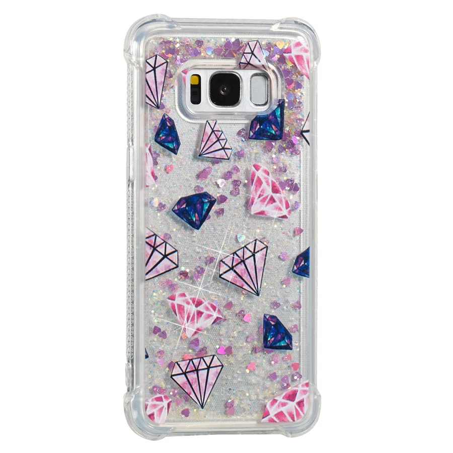 F01 Crystal IQD чехол для samsung Galaxy Note 8 S9 S8 Plus S7 S6 Edge S5 Чехол Fusion сверкающий зыбучий песок Блестящий противоударный бампер для девочек Новинка - Цвет: F01 Crystal