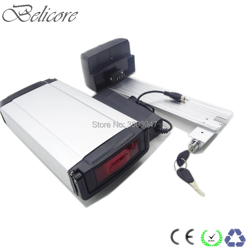

free shipping 36v 10ah 10.4ah 11.6ah 12ah 12.8ah 13ah 13.6ah 14ah rear rack style electric bike battery