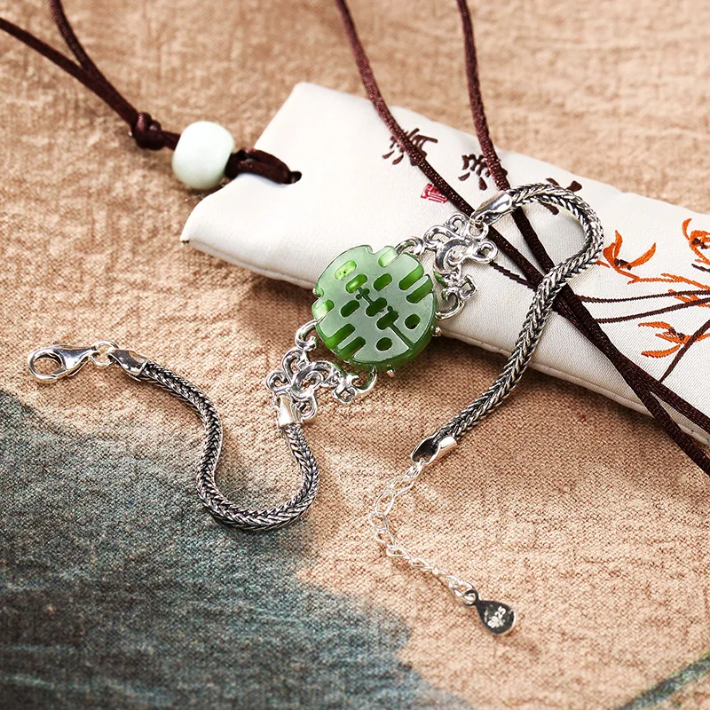 2018 Authentic 100% 925 Sterling Silver Bracelet For Women Elegance Jasper Gemstone Fashion Party | Украшения и аксессуары