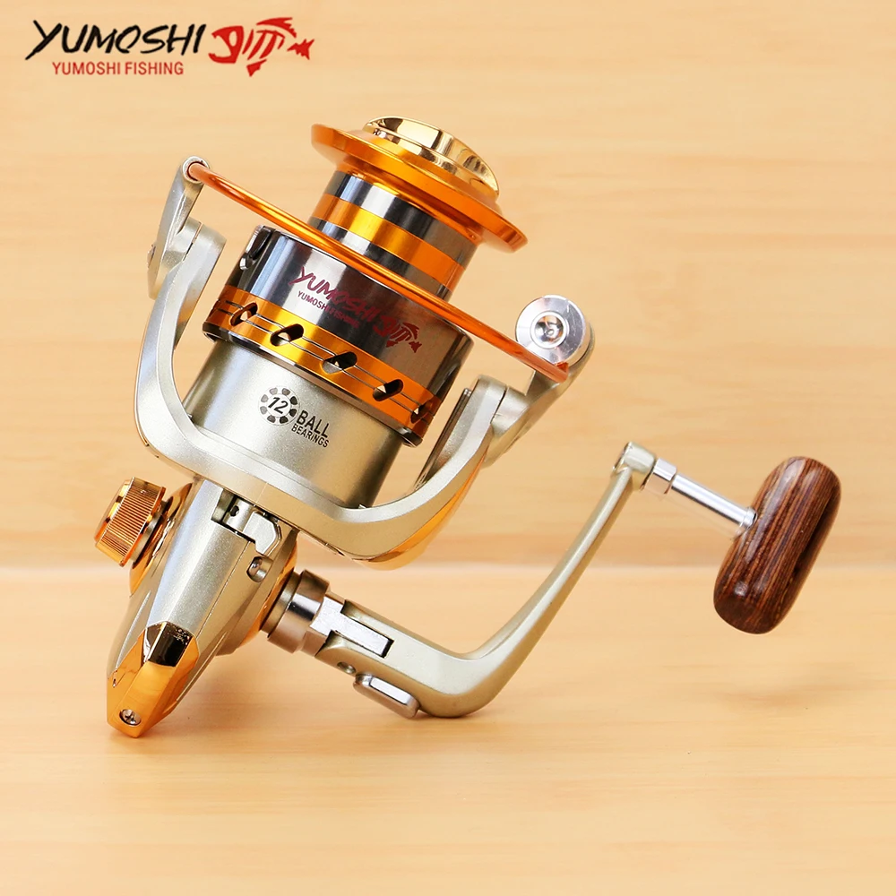 Рыболовная катушка Pesca 12BB 5 2: 1/4.1:1 металлическая Carretilhas de pecasaria Molinete para для