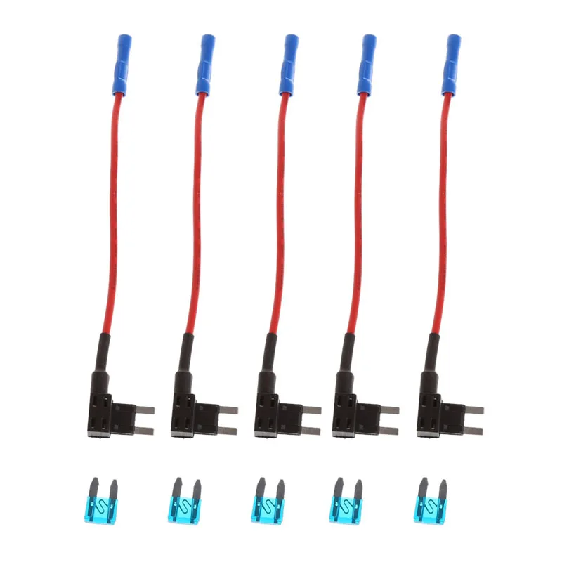 

5PCS 15A/20A/25A/30A Add Circuit Mini Blade Fuse Boxe Holder ACS ATO ATC Piggy Back Tap fast and quick install hot sell