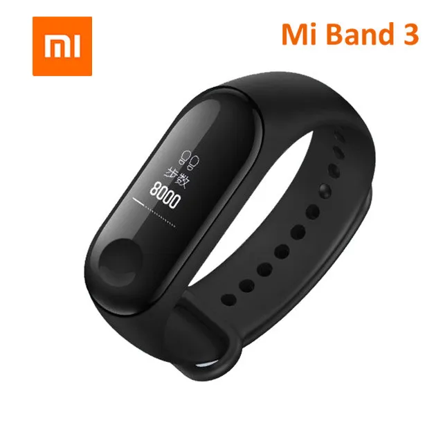 MI band 3 xiaomi mi jia mi band 3, Oled, xiaomi band 2 smart mi home app пульт дистанционного управления 50 м водонепроницаемый как можно скорее - Цвет: MI band 3