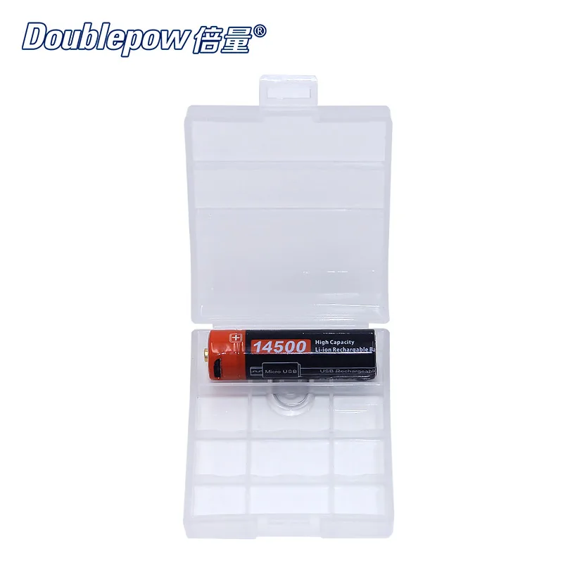 2 шт./лот Doublepow DP USB14500 750mAh 3 7 литий ионная аккумуляторная батарея реальная емкость