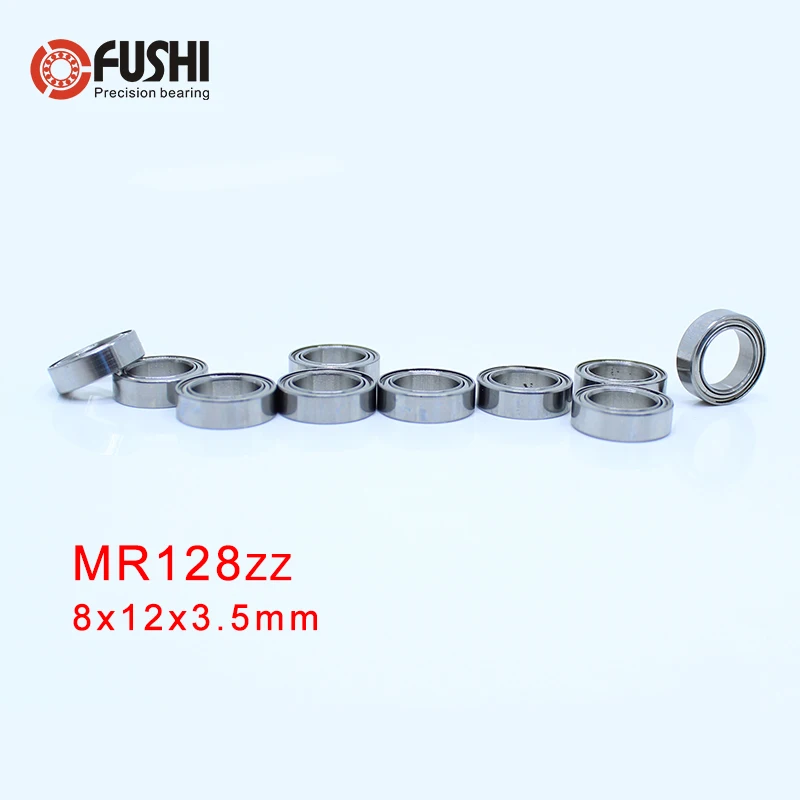 MR128ZZ ABEC 5 подшипника (10 шт.) 8*12*3 мм миниатюрные MR128 2Z шарикоподшипники ZZ|Подшипники|