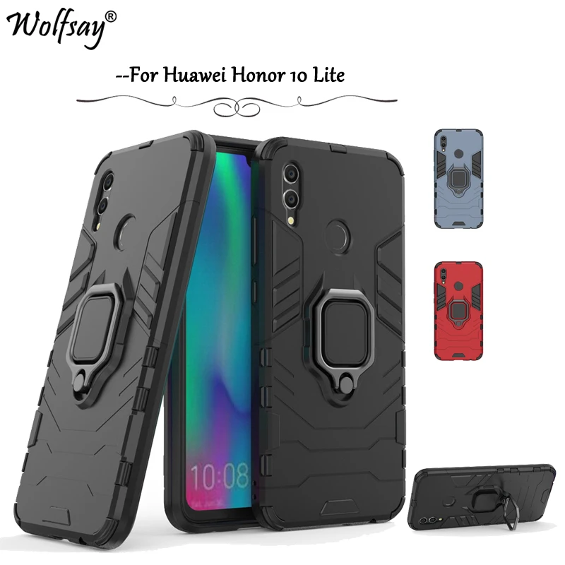 Чехол для Huawei Honor 10 Lite противоударный армированный силиконовый чехол жесткий