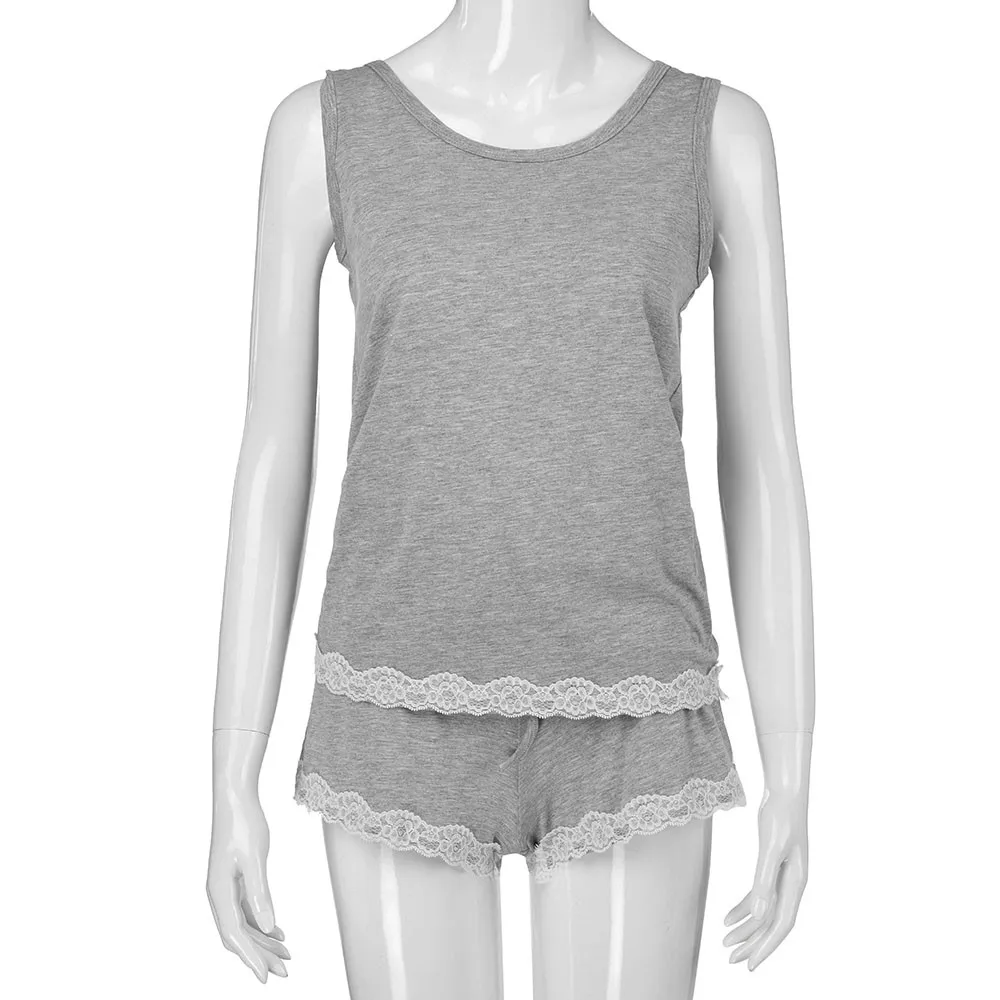 Женский Повседневный пижамный комплект из двух предметов одежды для сна в