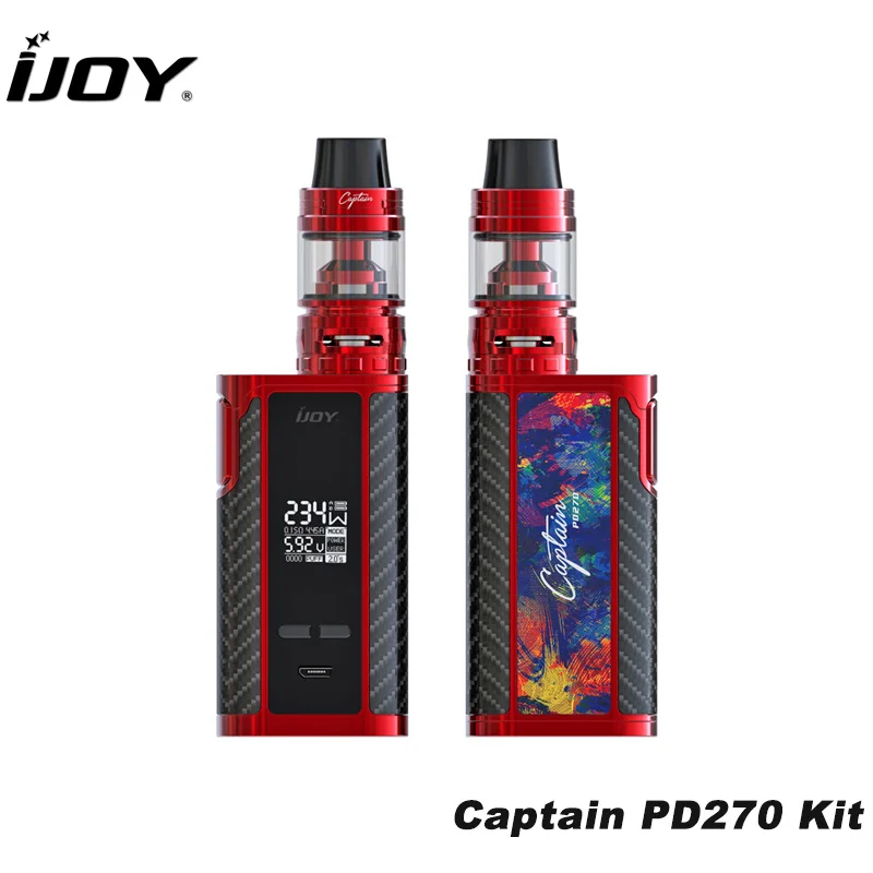 Оригинальная сигарета IJOY E Captain PD270 Kit 234 Вт бокс мод вейп с баком S Subohm 4 мл сменный