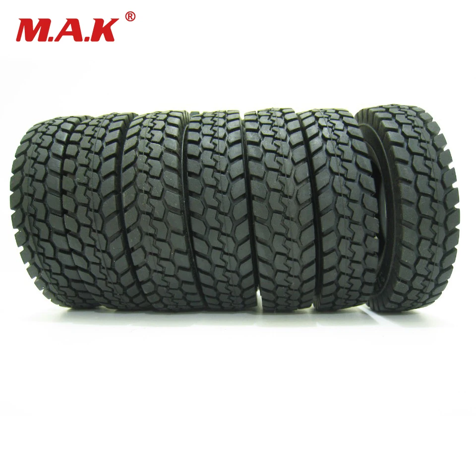 

4 pcs/set fit for Tamiya 1:14 tractor truck trailer climbing car rubber tires tyres truck accessory