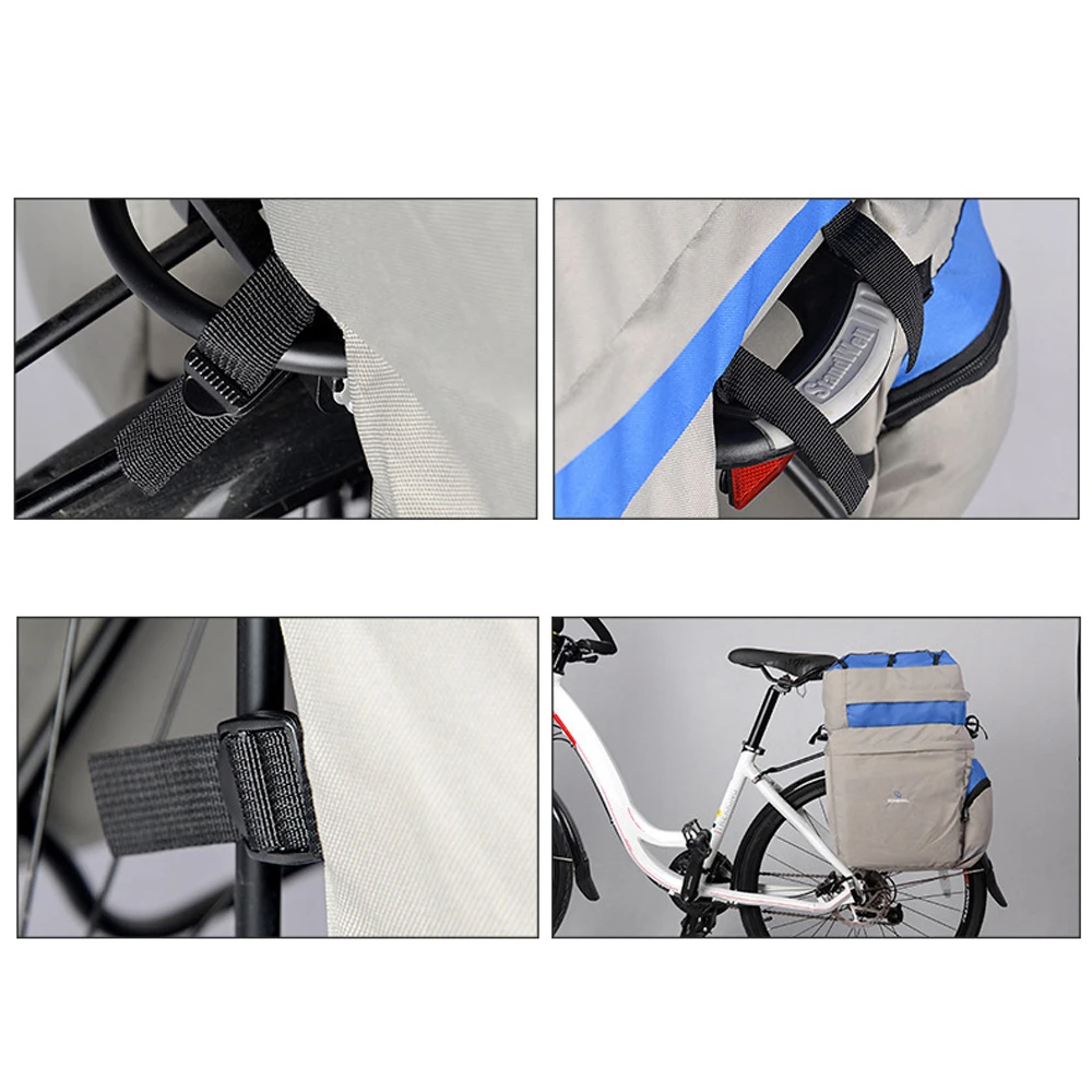 ROSWHEEL 60L горные велосипеды Сумка задняя стойка велосипеда багажник мешок на заднем сиденье велосипеды дождевик для сумок 3-в-1 Водонепроницаемый