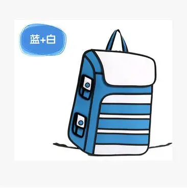 Новые модные 2D сумки новинка рюкзаки для школы мультяшный комикс с 3D рисунком