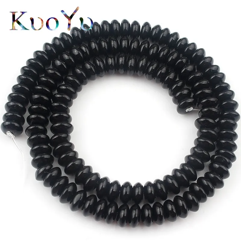 Черные Хрустальные стеклянные бусины прокладка свободные Ронделл для