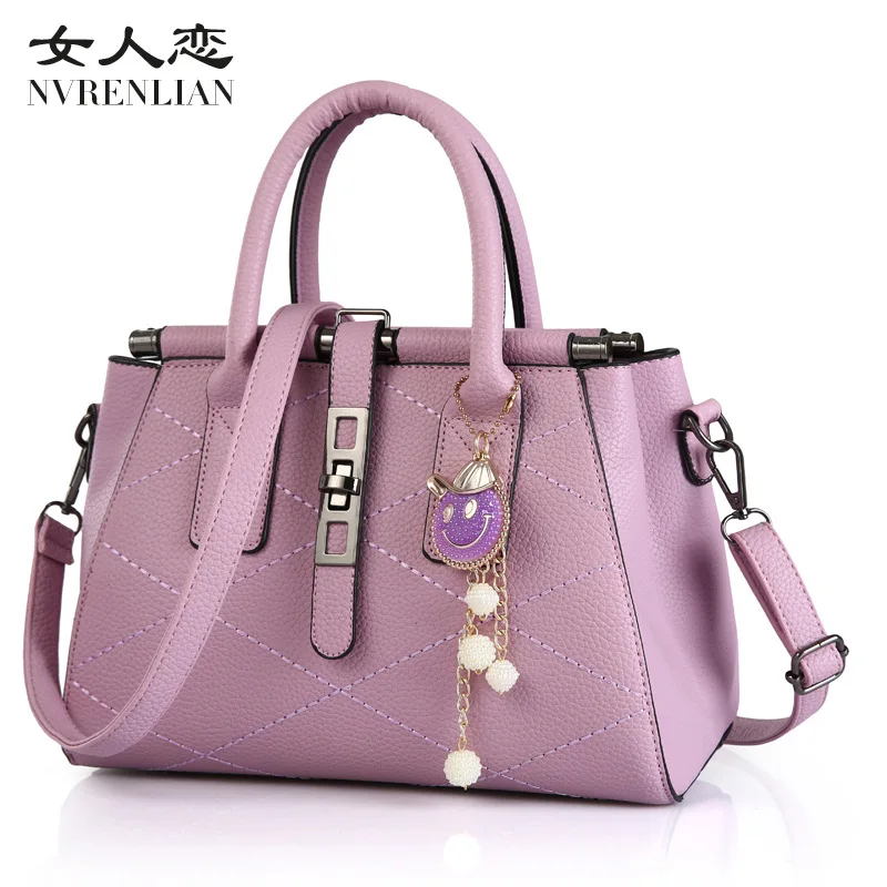 Nvrenlian Для женщин Сумка Кожа PU Tote брендовая дамская сумочка женская Вечерние сумки