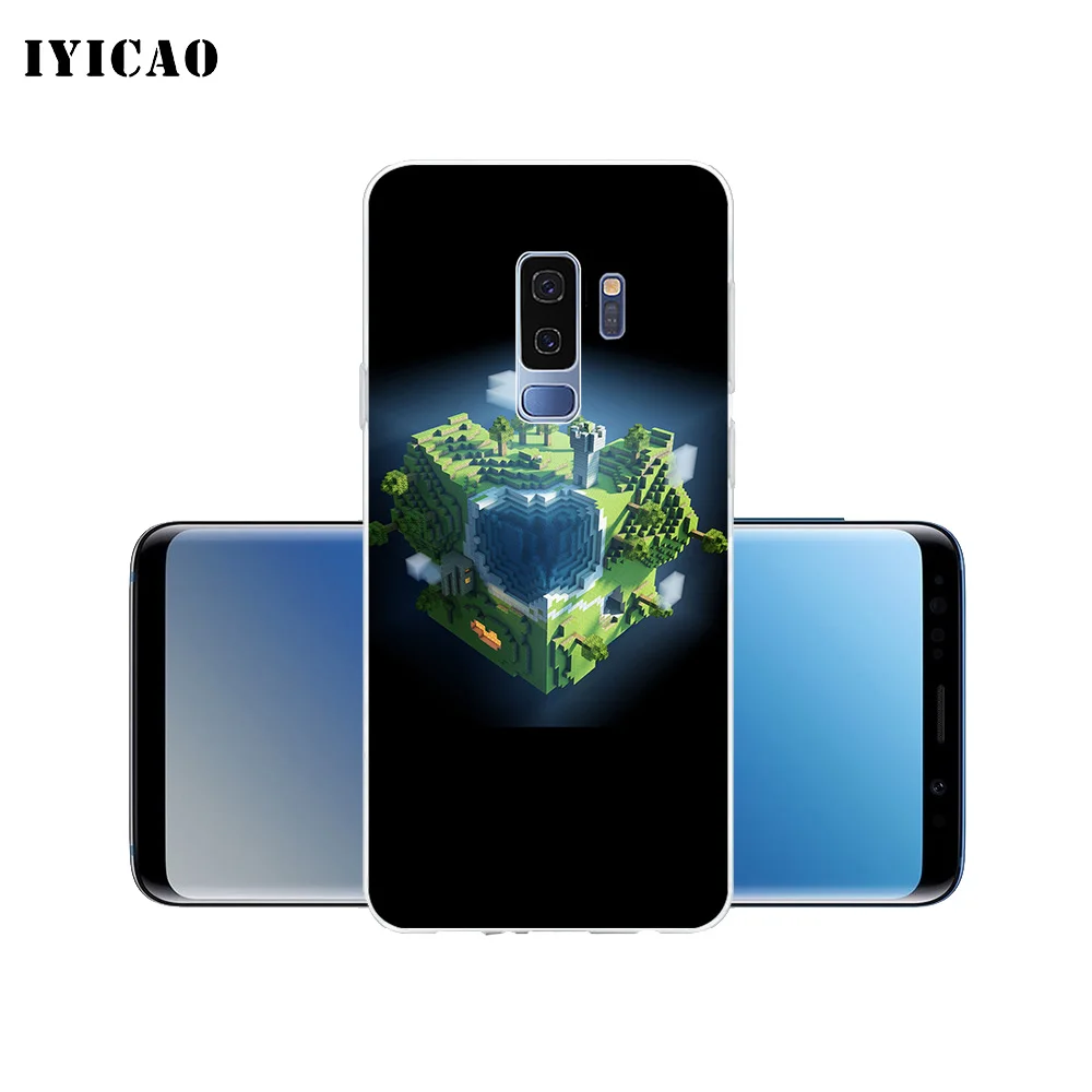 IYICAO Minecraft World game Мягкий силиконовый чехол для телефона samsung Galaxy S10e S10 S9 S8 Plus S7 Edge TPU |
