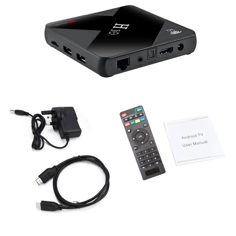 H10 Android 9 0 Смарт ТВ коробка 4G 64G Allwinner H6 2 + 5G WiFi USB3.0 6K HDR H.265 телеприставка |