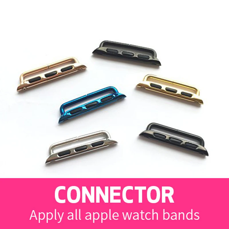 Коннектор из нержавеющей стали для apple watch 6 Series 3/series 2/series 1 адаптер ремешка iwatch 38