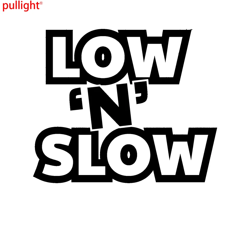 

13cm*11cm Funny Car Stickers Low N Slow Jdm Car Products For Car Window Bumper Vinyl Decal Sticker Car Styling