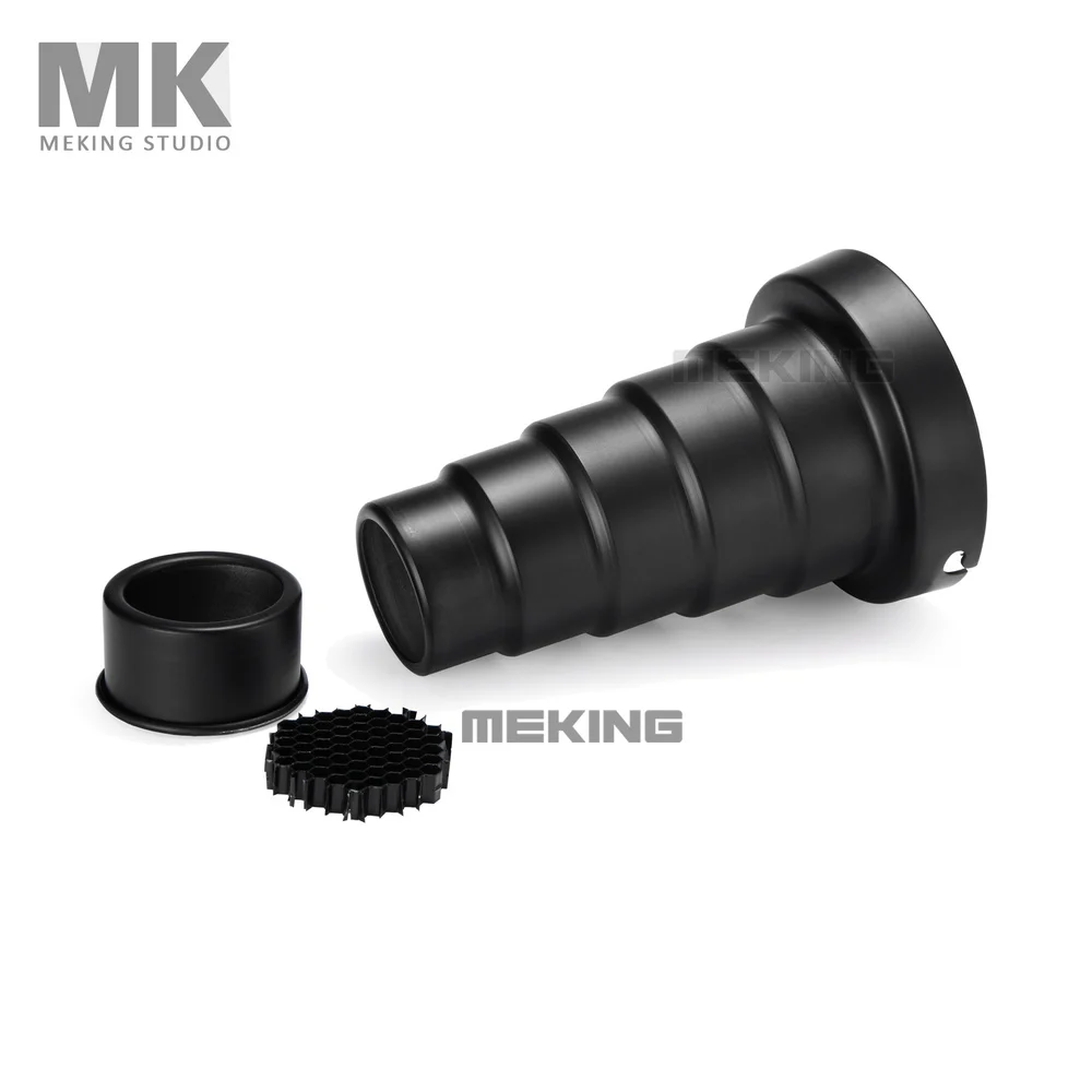 

Photography Studio Flash Conical Snoot Light Control for Elinchrom mount with Honeycomb grid