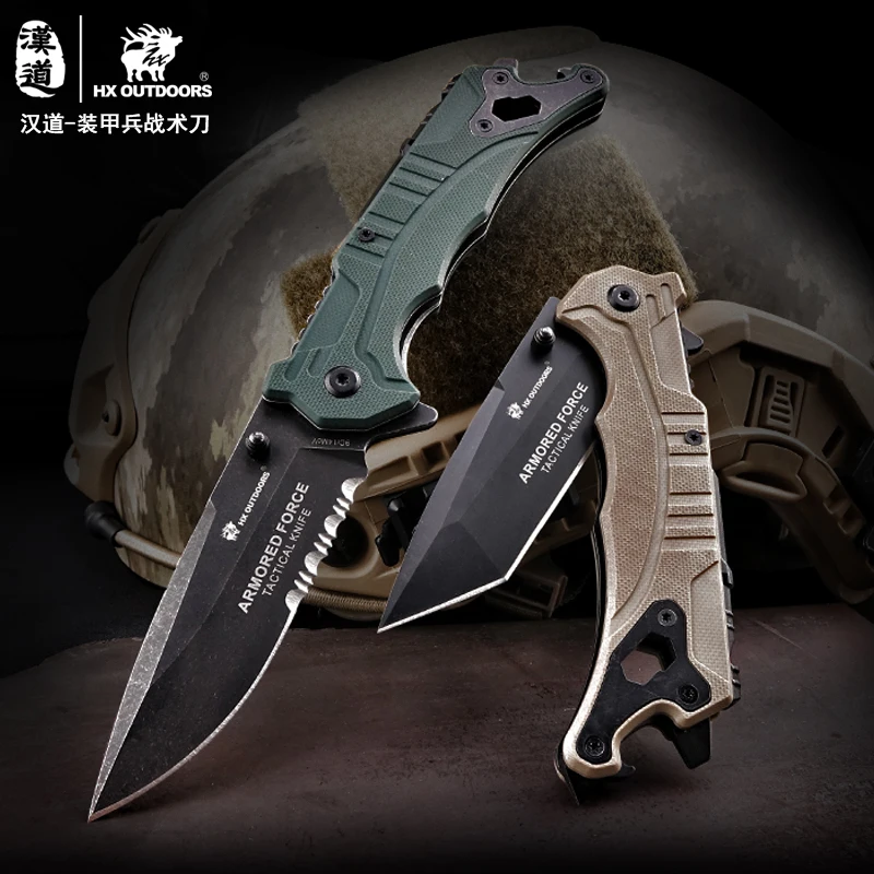 Комплект Электронных компонентов HX OUTDOORS 9CR14MOV лезвие G10 Ручка складной Ножи открытый кемпинг охотничьи ножи выживания тактический Мультитул EDC Ножи инструменты