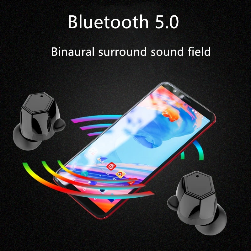 Бизнес X8 TWS Bluetooth в ухо истинные беспроводные наушники стерео 3D HIFI звуковой