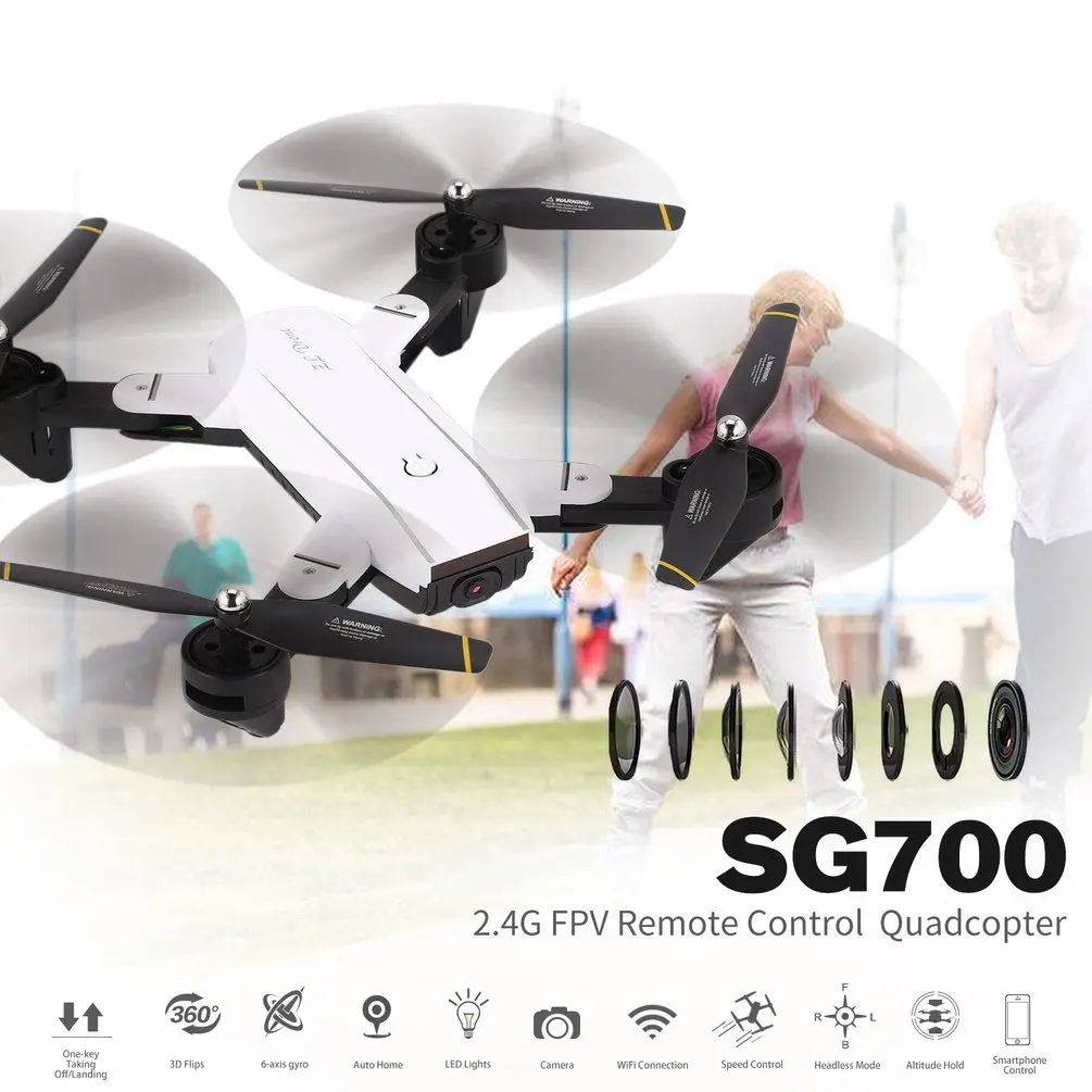 SG700 2 4G 2MP RC складной Дрон Квадрокоптер с FPV камерой живое видео alitude удерживайте