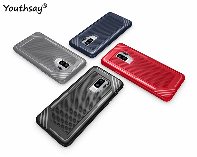 СПС крышка samsung Galaxy S9 плюс силиконовый чехол мягкий Броня телефона для Чехол s9 Shell
