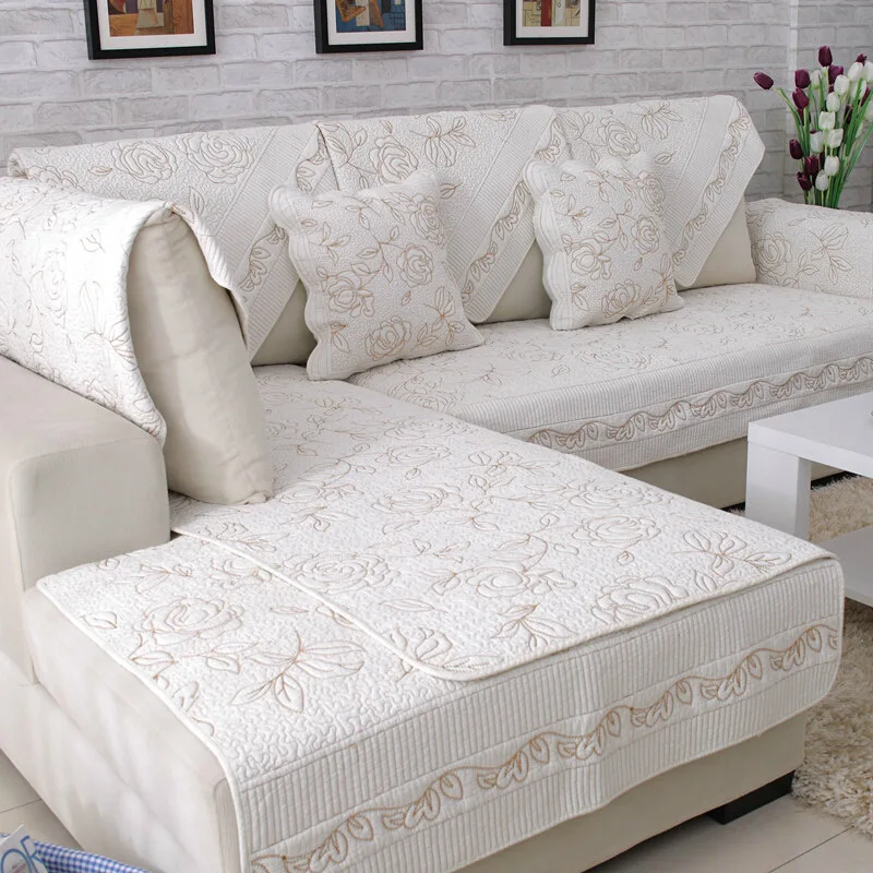 1Piece Europe Style Sofa Covers Cotton Fabric Flower Pattern Towel Soft Slipcover Couch Cover For Living Room Home Decor | Дом и сад