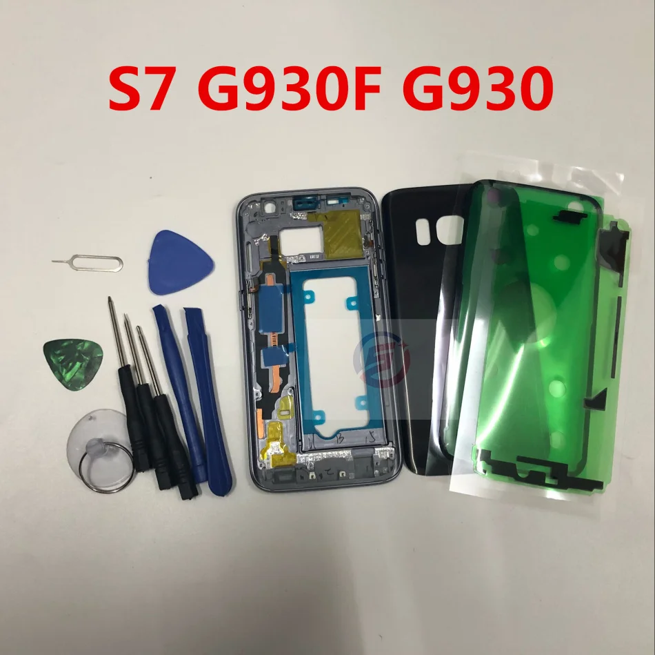 Запасные части для samsung Galaxy S7 G930 G930F корпус набор автомобильный чехол Аксессуары+ Инструменты