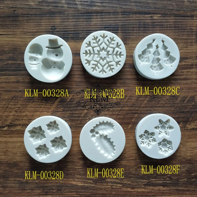 6 шт. силиконовые формы для шоколада снеговика | Дом и сад