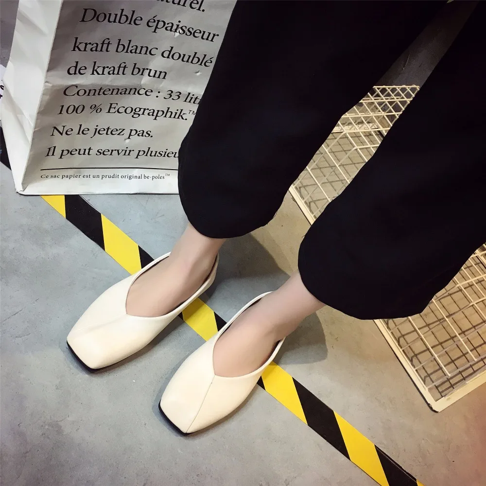 Новый Обувь из натуральной кожи на плоской подошве женские балетки Лоферы